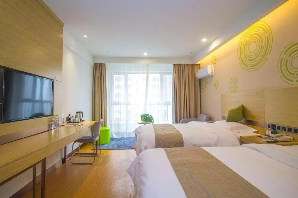 Bed in GreenTree Inn Weifang Kuiwen District Beiwang Jiale