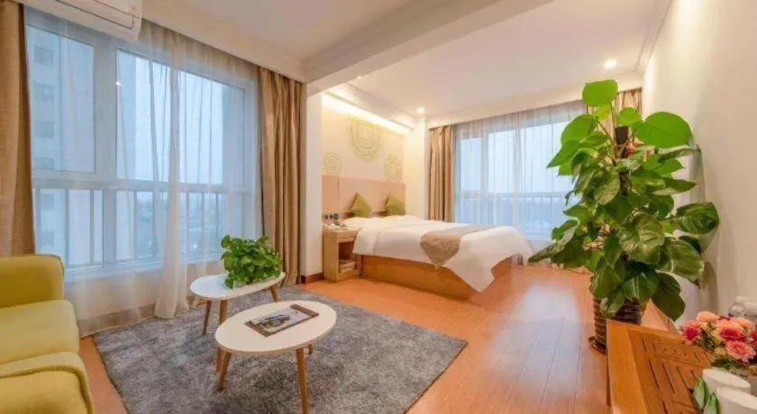 Bed in GreenTree Inn Weifang Kuiwen District Beiwang Jiale