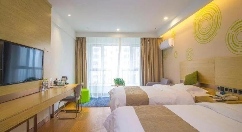 Bed in GreenTree Inn Weifang Kuiwen District Beiwang Jiale