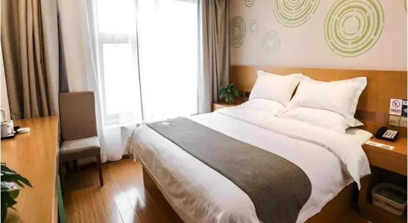 Bed in GreenTree Inn Shangqiu Ningling County Bus Station Bed in GreenTree Inn Shangqiu Ningling County Bus Station