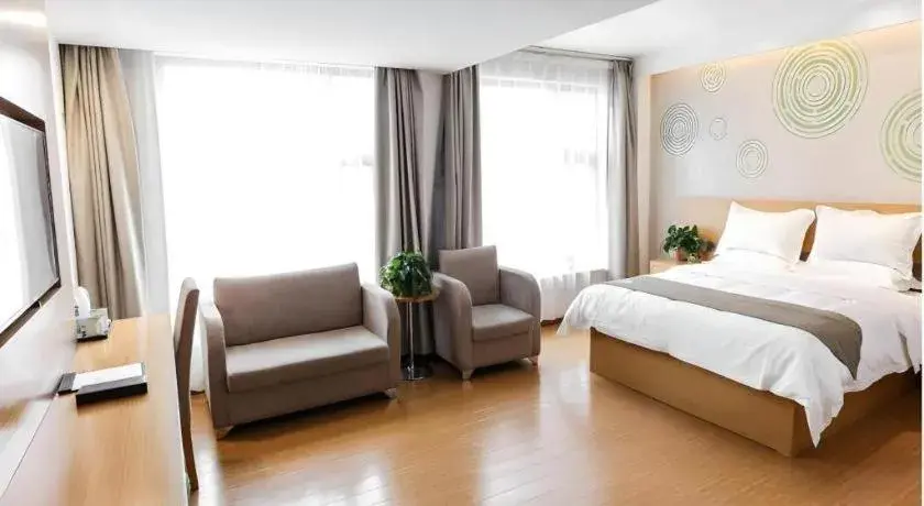 Bed in GreenTree Inn Shangqiu Ningling County Bus Station Bed in GreenTree Inn Shangqiu Ningling County Bus Station