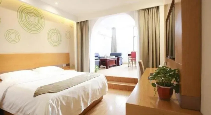 Bed in GreenTree Inn Shangqiu Ningling County Bus Station Bed in GreenTree Inn Shangqiu Ningling County Bus Station