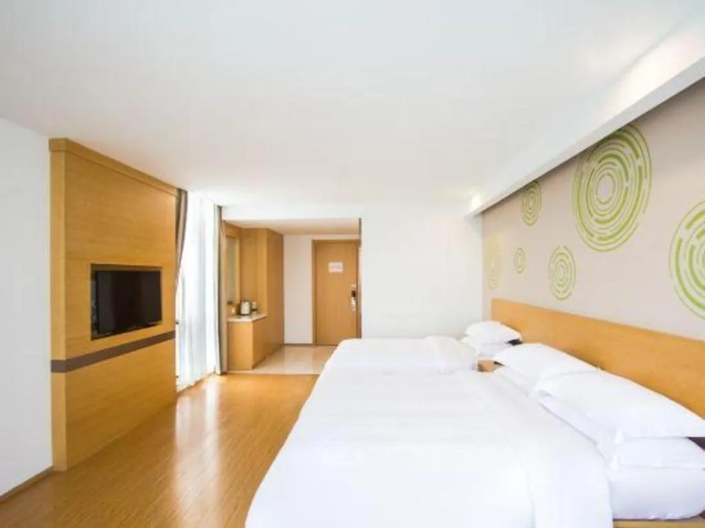 Bed in GreenTree Inn Jiaxing Qixing Town Goverment