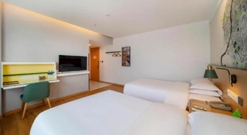 Bed in Vatica Hefei Feidong County Yuzhou Central Square Hotel