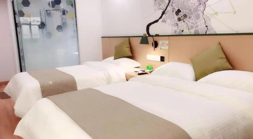 Bed in Vatica Hefei Feidong County Yuzhou Central Square Hotel