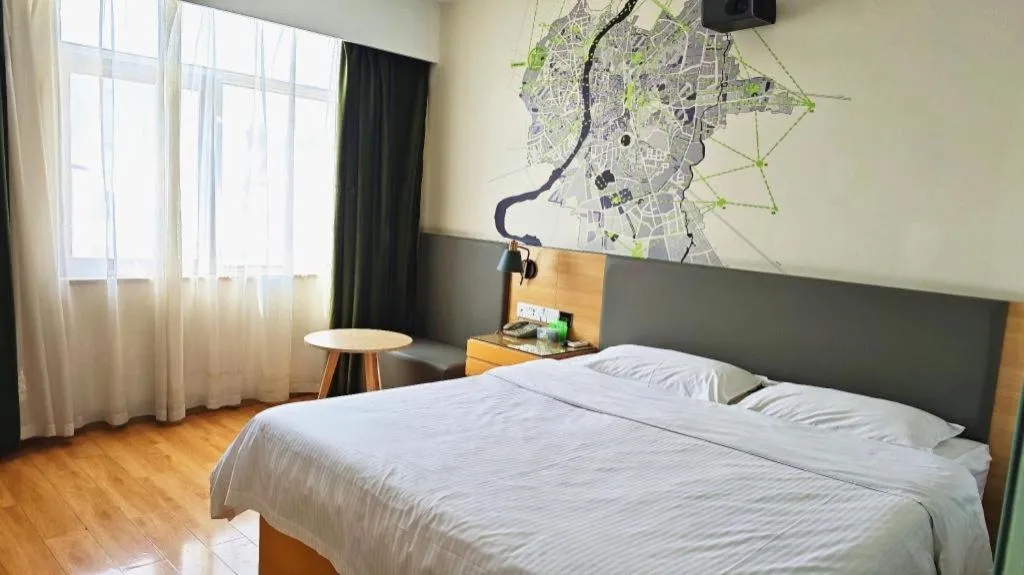 Bed in Vatica Hefei Feidong County Yuzhou Central Square Hotel