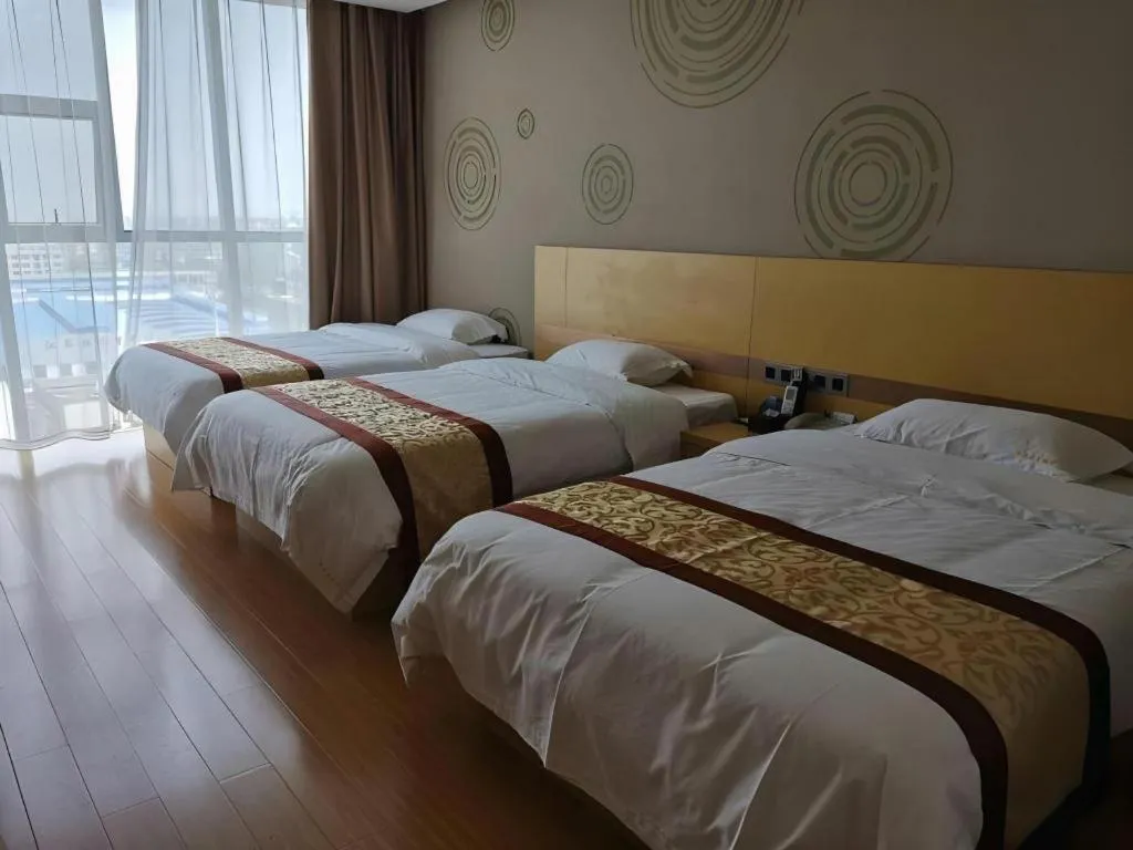 Bed in GreenTree Inn Huanggang City Wuxue City Kanjiang Avenue