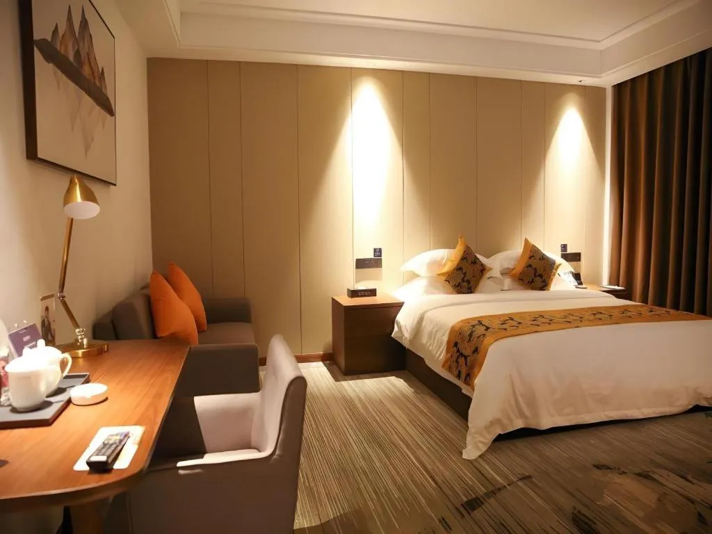 Bed in GME Taizhou Jingjiang City Bus Station Hotel