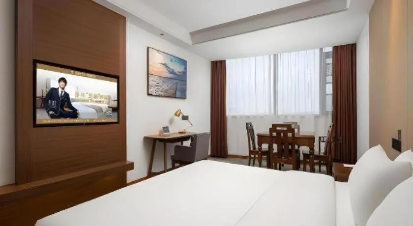 Bed in GME Taizhou Jingjiang City Bus Station Hotel