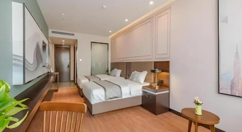 Bed in GME Hefei Qianshan North Road Phoenix City Hotel Bed in GME Hefei Qianshan North Road Phoenix City Hotel