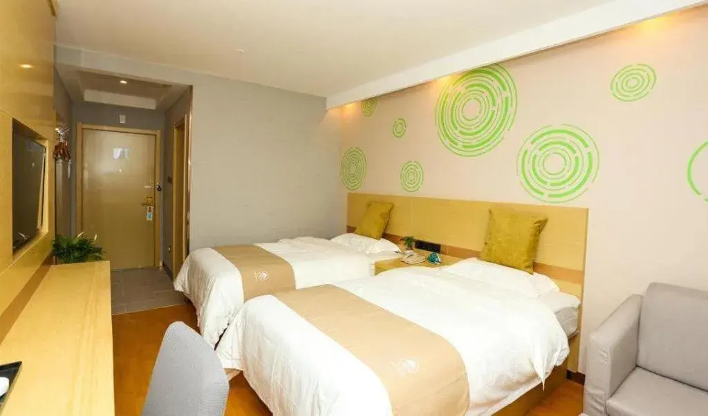 Bed in GreenTree Inn Suzhou Changshu Southeast Development Zone Southeast Avenue Bed in GreenTree Inn Suzhou Changshu Southeast Development Zone Southeast Avenue