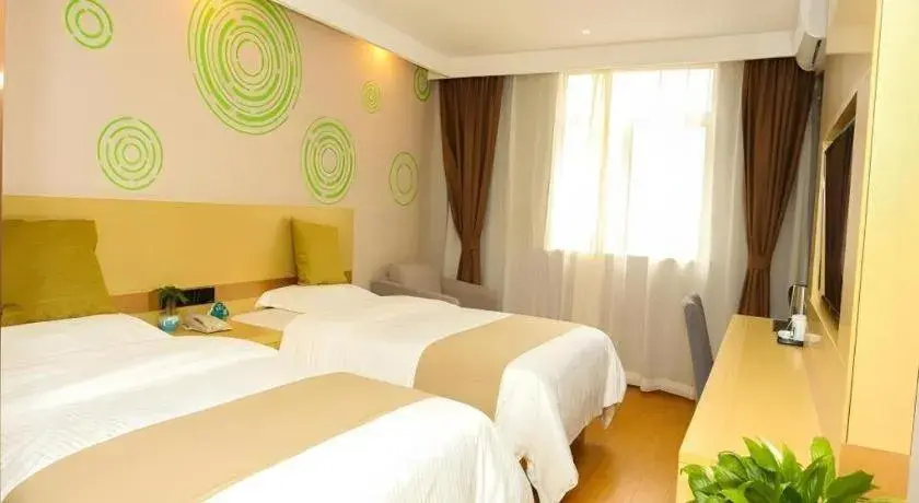 Bed in GreenTree Inn Suzhou Changshu Southeast Development Zone Southeast Avenue Bed in GreenTree Inn Suzhou Changshu Southeast Development Zone Southeast Avenue