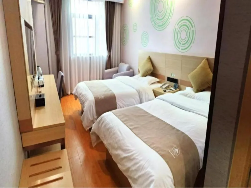 Bed in GreenTree Inn Suzhou Changshu Southeast Development Zone Southeast Avenue