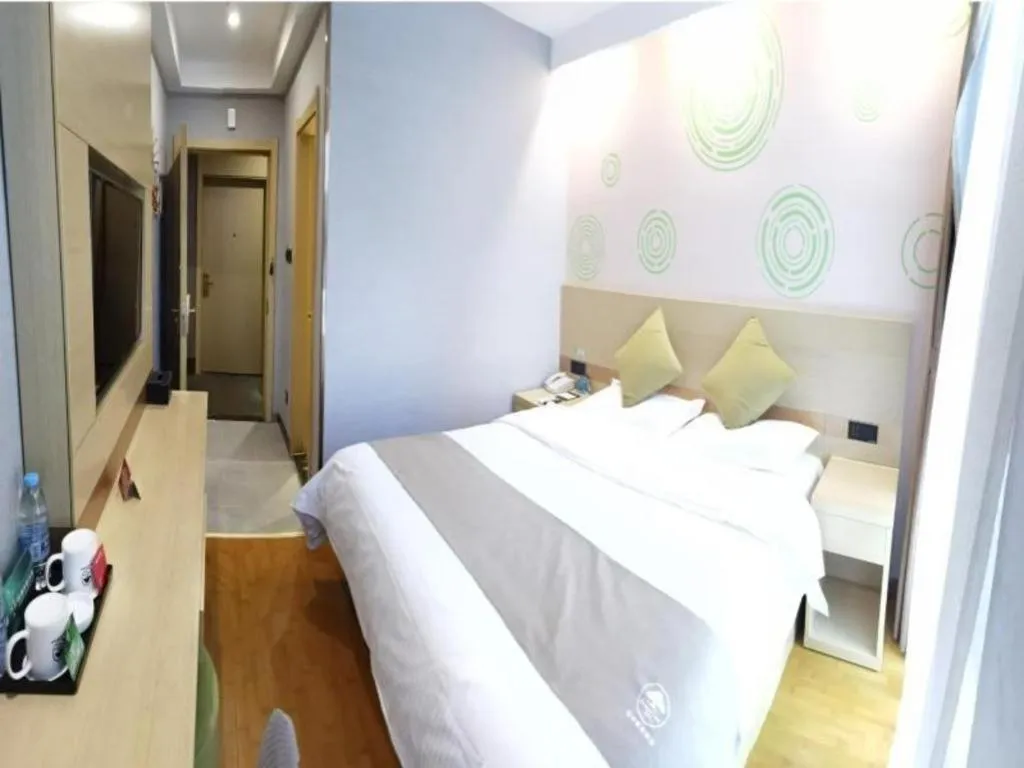 Bed in GreenTree Inn Suzhou Changshu Southeast Development Zone Southeast Avenue