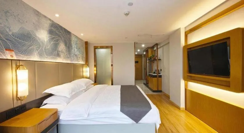 Bed in GreenTree Eastern Hotel Huai'an Bus Station Zhou Enlai Memorial