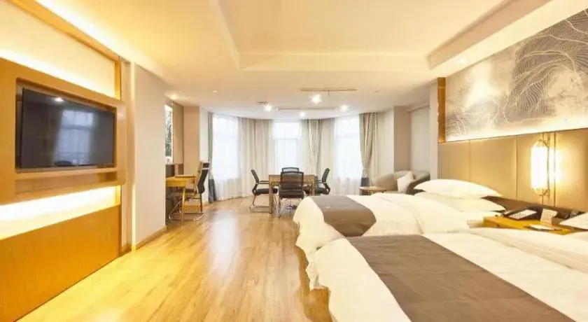 Bed in GreenTree Eastern Hotel Huai'an Bus Station Zhou Enlai Memorial Bed in GreenTree Eastern Hotel Huai'an Bus Station Zhou Enlai Memorial