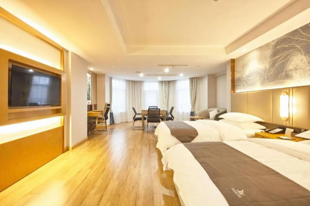 Bed in GreenTree Eastern Hotel Huai'an Bus Station Zhou Enlai Memorial