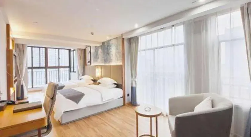 Bed in GreenTree Eastern Hotel Huai'an Bus Station Zhou Enlai Memorial Bed in GreenTree Eastern Hotel Huai'an Bus Station Zhou Enlai Memorial