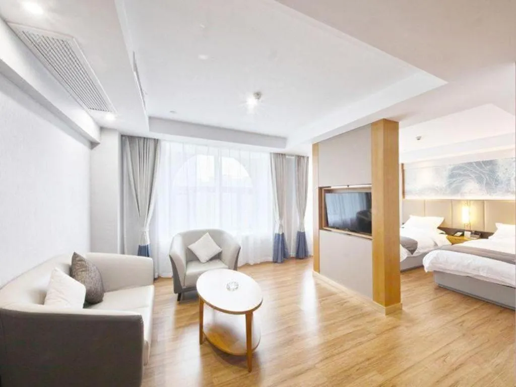 Bed in GreenTree Eastern Hotel Huai'an Bus Station Zhou Enlai Memorial