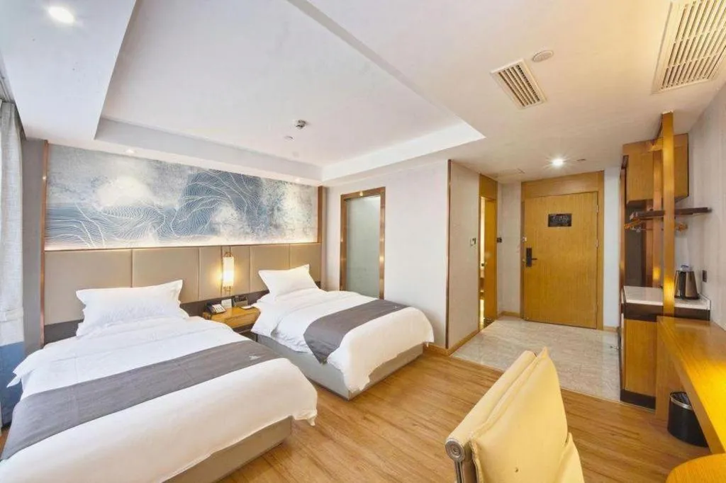 Bed in GreenTree Eastern Hotel Huai'an Bus Station Zhou Enlai Memorial