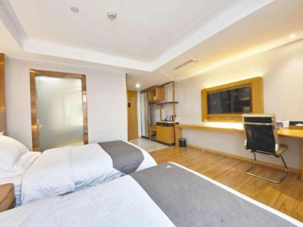 Bed in GreenTree Eastern Hotel Huai'an Bus Station Zhou Enlai Memorial