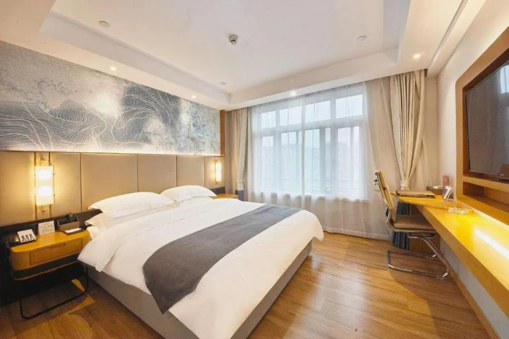 Bed in GreenTree Eastern Hotel Huai'an Bus Station Zhou Enlai Memorial