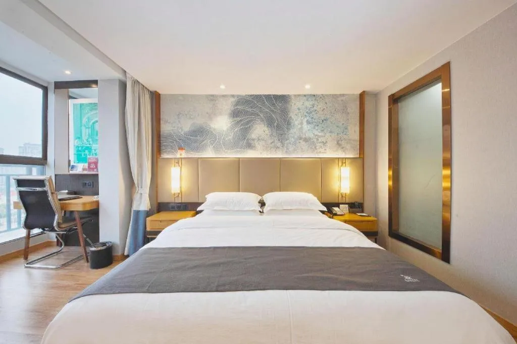 Bed in GreenTree Eastern Hotel Huai'an Bus Station Zhou Enlai Memorial