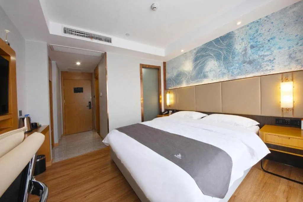 Bed in GreenTree Eastern Hotel Huai'an Bus Station Zhou Enlai Memorial