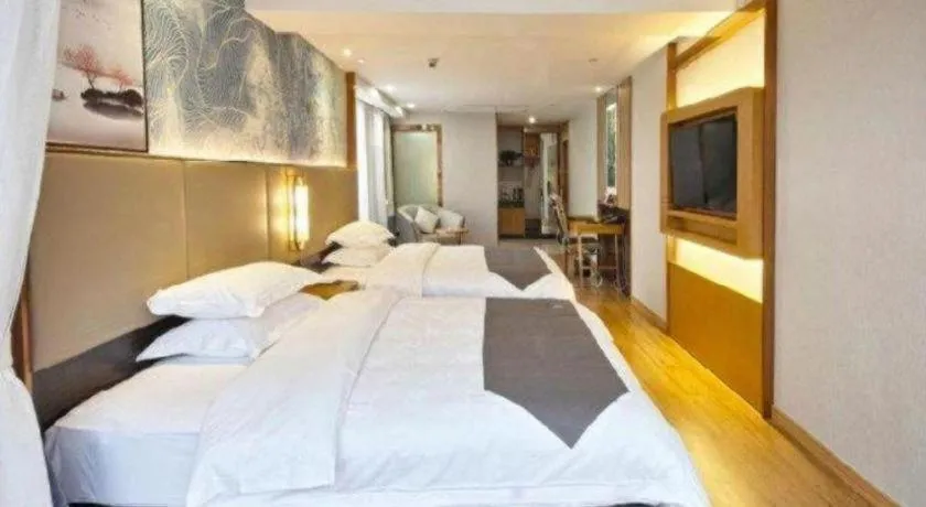 Bed in GreenTree Eastern Hotel Huai'an Bus Station Zhou Enlai Memorial