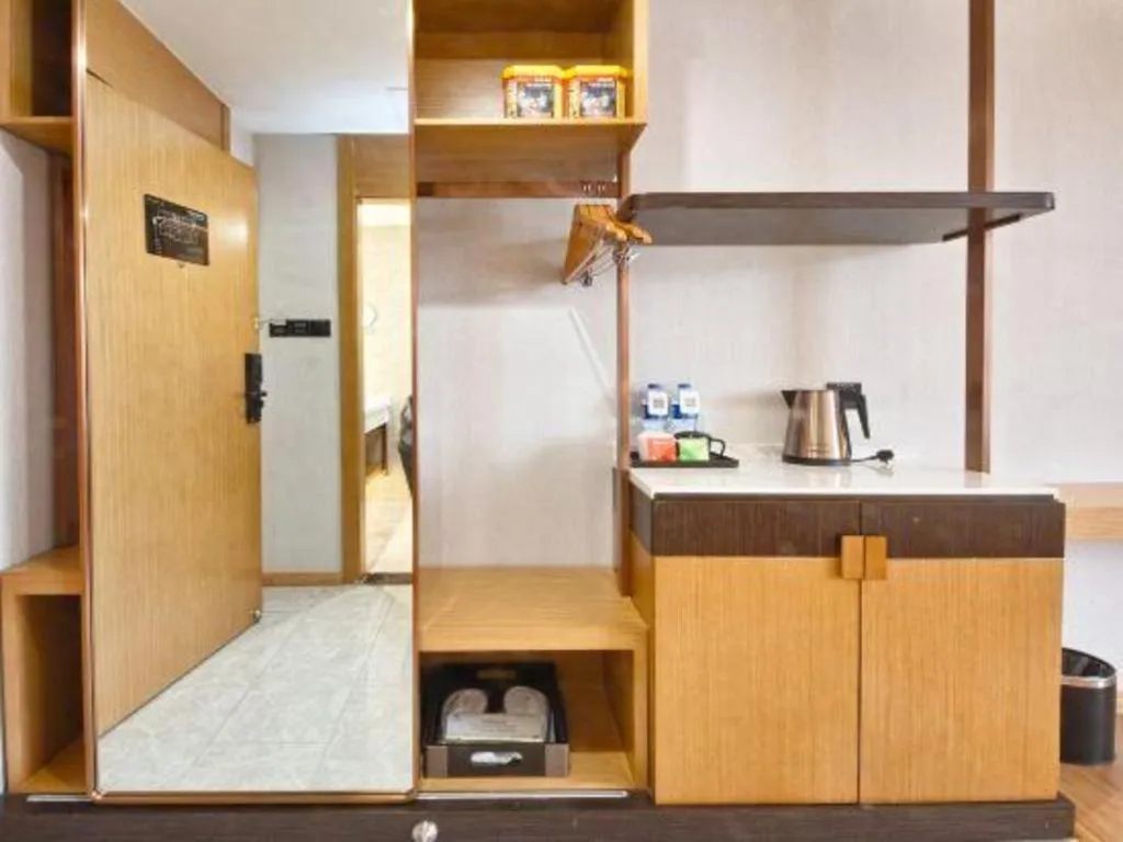 Bed in GreenTree Eastern Hotel Huai'an Bus Station Zhou Enlai Memorial