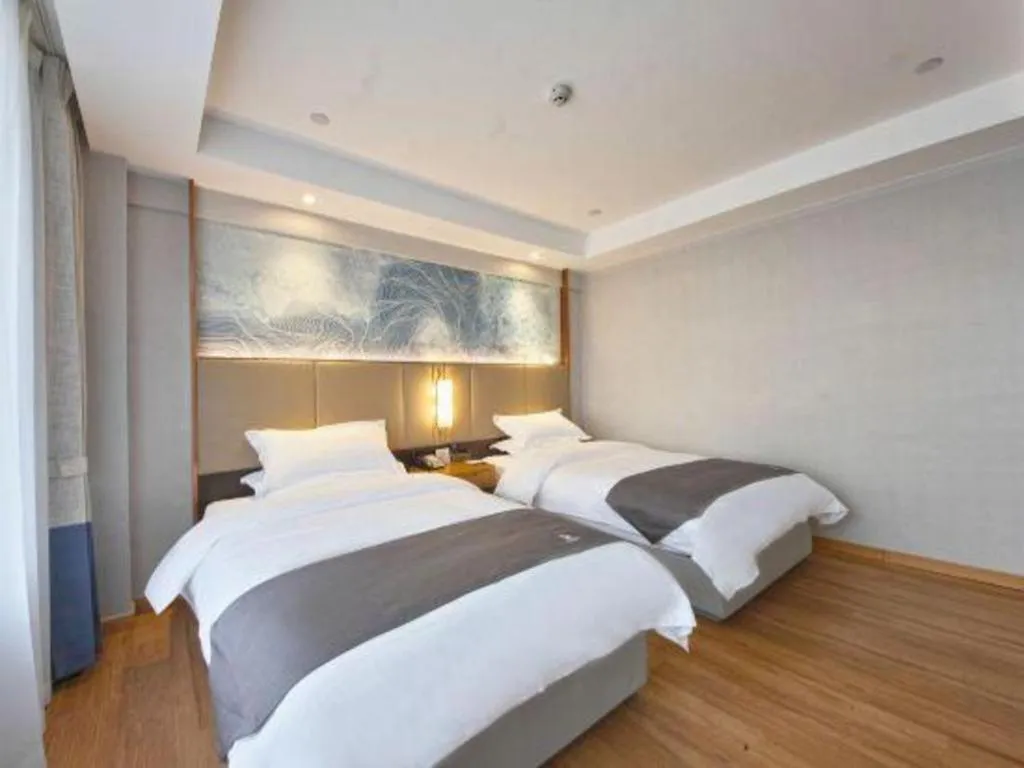 Bed in GreenTree Eastern Hotel Huai'an Bus Station Zhou Enlai Memorial