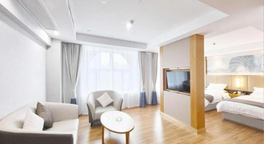 Bed in GreenTree Eastern Hotel Huai'an Bus Station Zhou Enlai Memorial