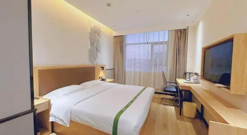 Bed in GreenTree Inn Nanjing Baijiahu Bed in GreenTree Inn Nanjing Baijiahu