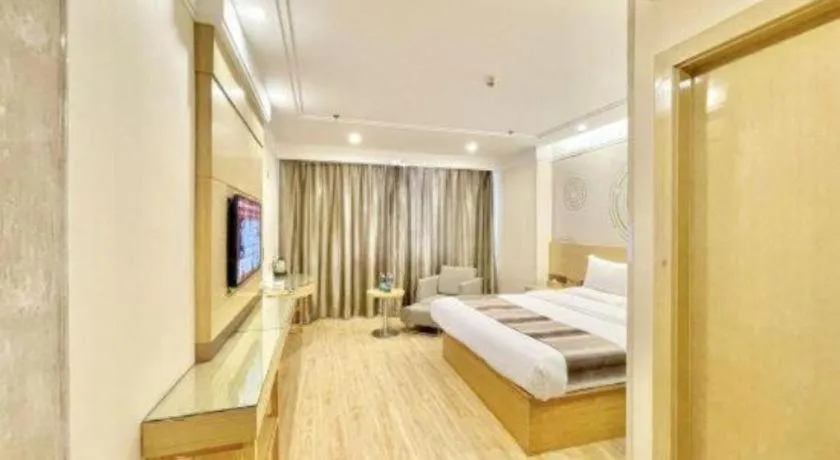 Bed in GreenTree Inn Urumqi Airport Tianyi International City