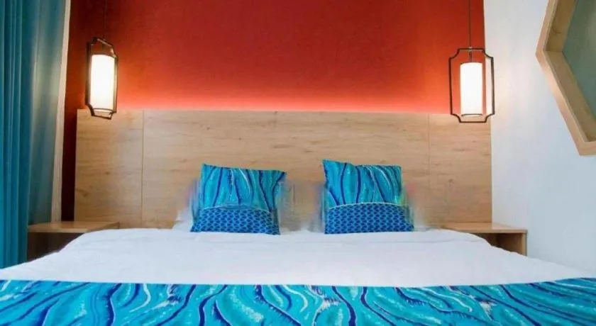 Bed in Shell Zaozhuang Taierzhuang Ancient City East Gate Hotel