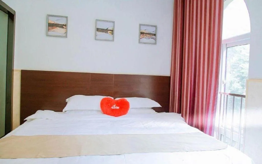 Bed in Shell Zaozhuang Taierzhuang Ancient City East Gate Hotel