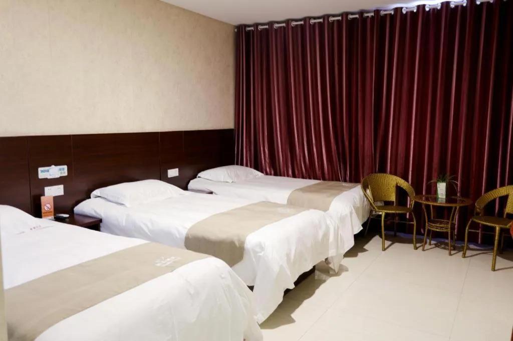 Bed in Shell Zaozhuang Taierzhuang Ancient City East Gate Hotel