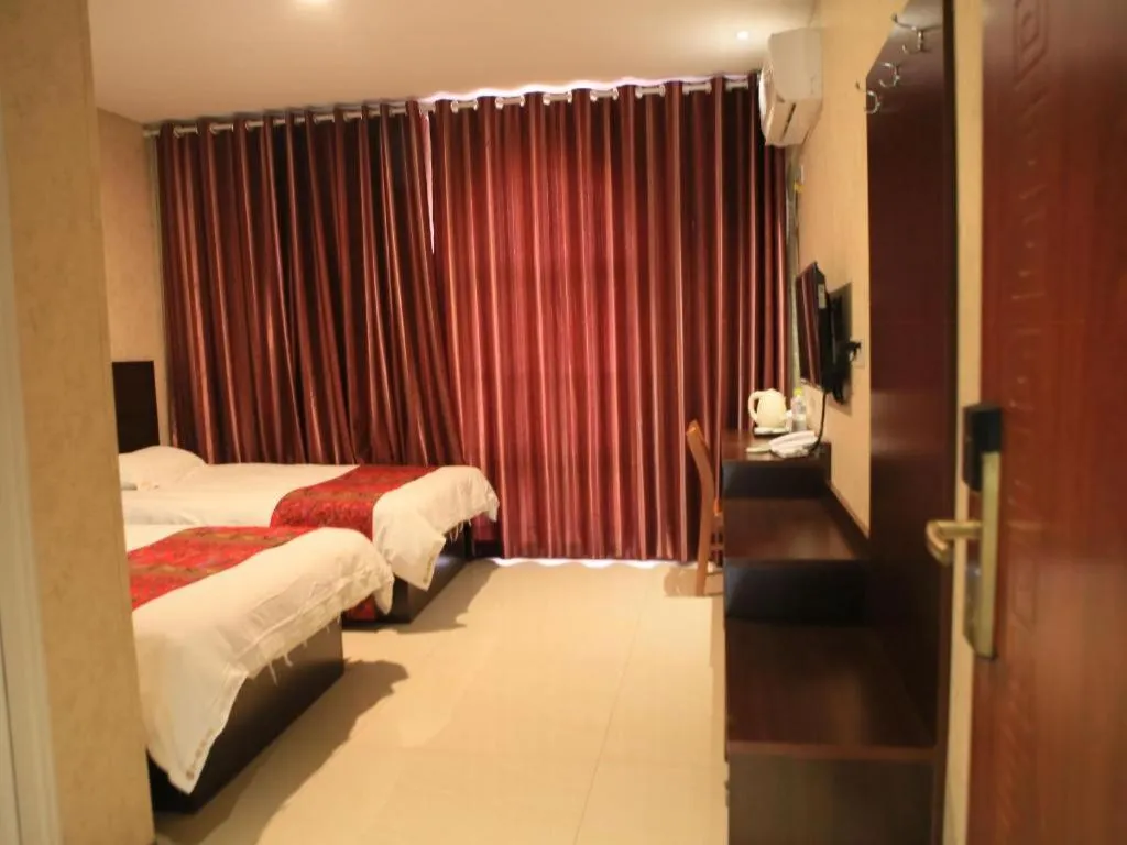 Bed in Shell Zaozhuang Taierzhuang Ancient City East Gate Hotel