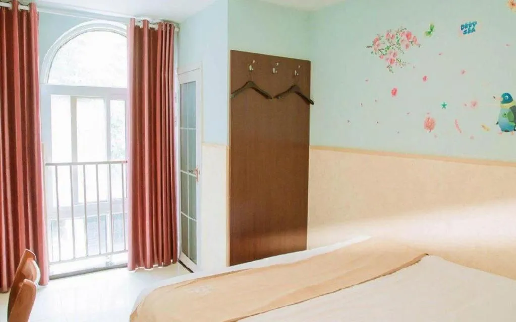 Bed in Shell Zaozhuang Taierzhuang Ancient City East Gate Hotel