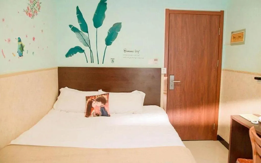 Bed in Shell Zaozhuang Taierzhuang Ancient City East Gate Hotel