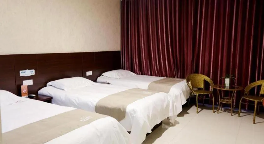 Bed in Shell Zaozhuang Taierzhuang Ancient City East Gate Hotel