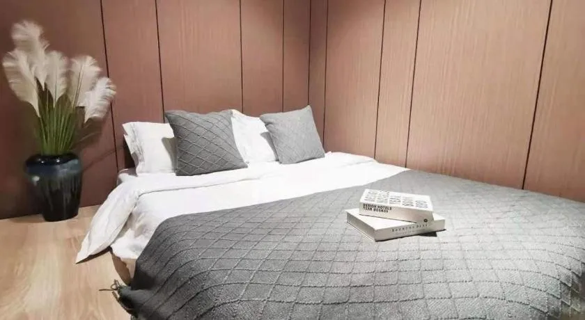 Bed in Shell Zaozhuang Taierzhuang Ancient City East Gate Hotel