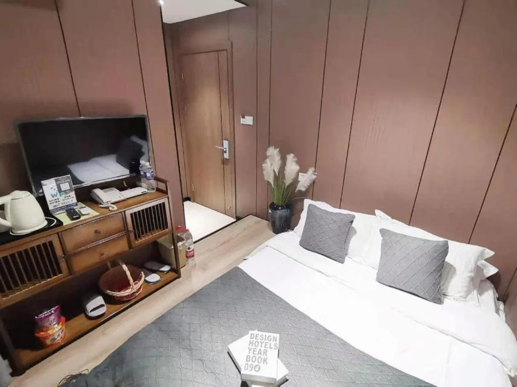 Bed in Shell Zaozhuang Taierzhuang Ancient City East Gate Hotel