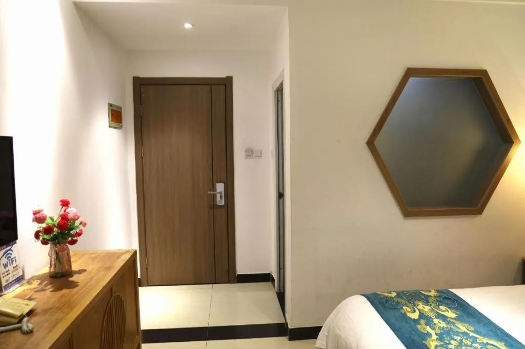 Bed in Shell Zaozhuang Taierzhuang Ancient City East Gate Hotel