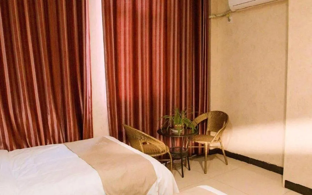 Bed in Shell Zaozhuang Taierzhuang Ancient City East Gate Hotel