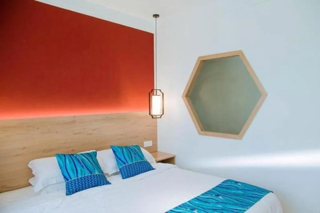 Bed in Shell Zaozhuang Taierzhuang Ancient City East Gate Hotel