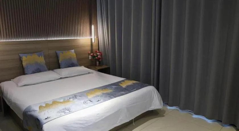 Bed in Shell Zaozhuang Taierzhuang Ancient City East Gate Hotel