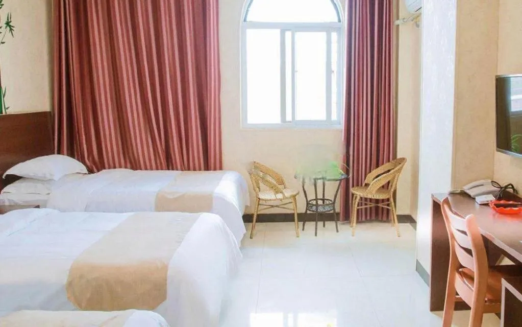 Bed in Shell Zaozhuang Taierzhuang Ancient City East Gate Hotel