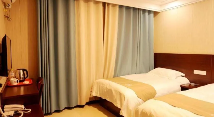 Bed in Shell Zaozhuang Taierzhuang Ancient City East Gate Hotel