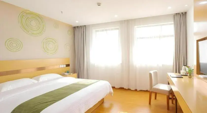 Bed in GreenTree Inn Jiaxin Puyuan Kaixuan Road Bed in GreenTree Inn Jiaxin Puyuan Kaixuan Road